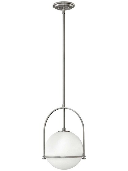 Somerset 11 1/2 inch Stem Pendant in Brushed Nickel.